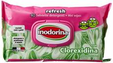 Inodorina Pet100106 Wipes Actualiser la chlorhexidine,