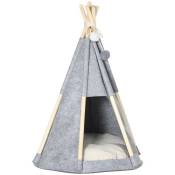 Tente tipi pour animaux - teepee chien chat - coussin