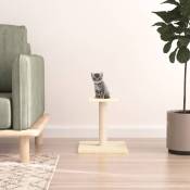The Living Store - Arbre à chat avec plate-forme crème 38 cm Crème