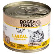 6 x 200 g de nourriture humide Dogs’n Tiger Senior Labsal poulet