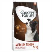 12kg Medium Senior Concept for Life - Croquettes pour