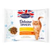 64 x 100g Butcher’s Delicious Dinners pour chats