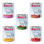 6x800g Sensitive 4 variétés Rocco - Nourriture pour