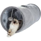 Jouet Tunnel pour Chat en Daim, Grand Tunnel a Chat