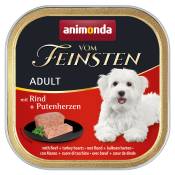 Lot animonda vom Feinsten 48 x 150 g pour chien - Adult sans céréales : bœuf, cœurs de dinde