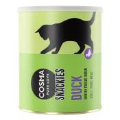 3x360g Maxi tube Cosma Snackies, canard - Friandises lyophilisées pour chat