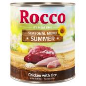 6x800g Menu d'été bœuf poulet riz Rocco - Aliment