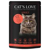 Cat's Love 12 x 85 g pour chat - pur bœuf