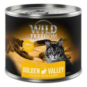 Offre d'essai : Croquettes, boîtes et friandises Wild Freedom pour chat - Boîte à l'unité Adult Golden Valley, lapin (200 g)