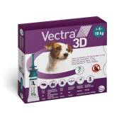 Vectra 3D Solution spot-on pour les chiens de 4 à 10 kg - 6 pipettes de 1,6 ml