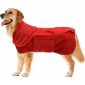 Jalleria - Serviette de bain pour chien Peignoir pour animaux de compagnie super absorbant en fibre