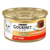 36x85g Timbales : bœuf Gold Gourmet pour chat + 12