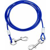 Cable d'attache pour Chiens Jusqu'à 80 kg,3 Mètres,Animaux de Compagnie Plomb pour Chiens de Petite,Moyenne ou Grande Taille (Bleu) Groofoo