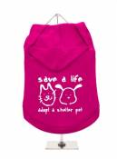 "Save a Life, Adopt un abri Pet UrbanPup Pull à capuche