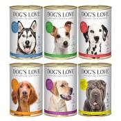 6x 400g paquet de mix Dog's Love Adult (6 sortes) nourriture pour chien humide