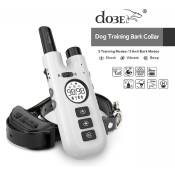 Collier de choc electrique pour dresseur de chien avec ecran lcd et telecommande etanche double fonction vibration/choc Noir