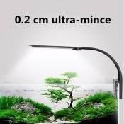 Lampe LED Ultra-Mince pour Petit Aquarium, Mini Lampe