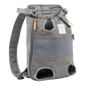 Sac à dos pour chien voyage maille respirante sac pour chat sac pour chien sortir sac à dos pour animal de compagnie bande couleur contraste poitrine