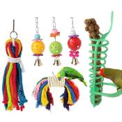 Tlily - Bird Perches Swing Toys Perroquet Suspendus