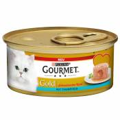 24x85g Cœur fondant : thon Gourmet Gold pour chat