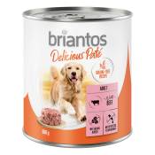 Briantos Delicious Paté 6 x 800 g pour chien - bœuf