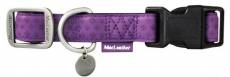 Collier de chien en nylon Macleather violet 20-33 cm