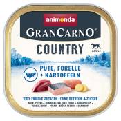 Lot animonda GranCarno Adult Country 44 x 150 g pour chien - dinde, truite, pommes de terre