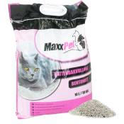 Maxxpet - Litière pour chat - Parfum de poudre pour bébé - Grain grossier agglomérant Lowdust - 16 litres - beige