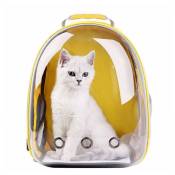 Monaco Pets - Sac à dos de transport bulle pour chat ou petit chien jaune - Jaune