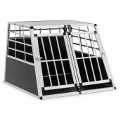 Wiesenfield Caisse de transport pour chien - Aluminium - Forme trapèze - 85 x 95 x 69 cm