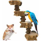 Jouet d'oiseaux en Bois ¨chelles pour Cages ¨¤ Oiseaux Jouet d'escalade D'¨chelle pour Perruches Perroquets Oiseaux Hamsters