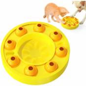 Jouets de puzzle pour grands et petits chiens Mangeoire lente pour chien 2 en 1 Distribution de nourriture tournante Garder le chien occupe Bon pour