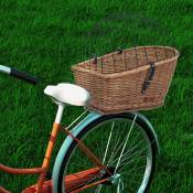 Vidaxl - Panier arrière de vélo avec couvercle 55x31x36 cm Saule naturel