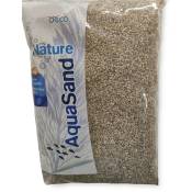 Animallparadise - Sol décoratif 1.5-2.5 mm naturel quartz moyen AquaSand 1kg pour aquarium