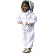 Blanc Vêtements D'apiculture - Vêtements d'apiculture protecteurs pour enfants - coton à Manches Longues, Protection De L'enfant - Taille l 1,3