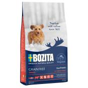 Lot Bozita pour chien - Grain Free saumon, bœuf pour petit chien (2 x 3,5 kg)