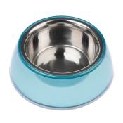 Gamelle antidérapante TIAKI bleu transparent pour chien et chat - capacité : 400 mL, 16 cm de diamètre