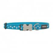 Red dingo - collier design pour chien - bleu étoiles
