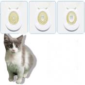 Tuserxln - Siège de toilette pour chat système d'entraînement aux toilettes bac à litière bac à litière système d'entraînement au siège de toilettes