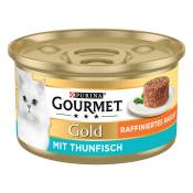 50x85g Timbales : thon Gold Gourmet pour chat + 10