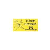 Chapron Lemenager - Plaque avertissement clôture électrique