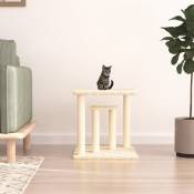 The Living Store - Arbres à chat avec plates-formes crème 50 cm Crème