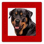 WATCH4DOGZ Rottweiler Panneau Plaque Chien de Garde