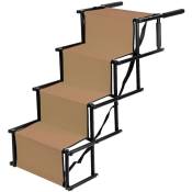 Wyctin - Hofuton Escalier Pliable pour Chien – Aide à l'entrée du Chien Qui ménage Les articulations Échelle Portable pour Coffre de Voiture Rampe