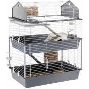 Barn 100 double Cage à trois étages pour lapins, accessoires inclus.. Variante barn 100 double - Mesures: 95 x 57 x h 121 cm - - Ferplast