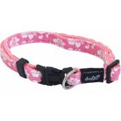 Doogy Classic - Collier chien Tahiti rose Taille : T1