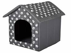 Hobbydog Dog House, Gris avec Pattes, R4 (60x55x60cm)