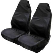 Protections universelles en nylon imperméable pour sièges avant de voiture 75 x 55 x 55 cm (Set of 2) Noir