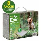 112 Super Nappy Eco tapis hygiéniques pour chiens 57x54 cm - 8 paquets de 14 chacun