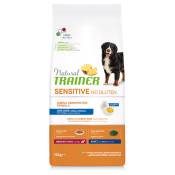 12kg de nourriture pour chien Natural Trainer Sensitive Medium/Maxi avec oeuf